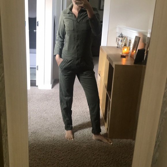 abercrombie green jumpsuit